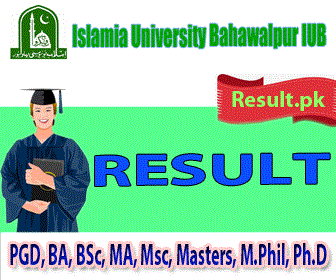 Islamia University Bahawalpur Result 21 Iub Results Online